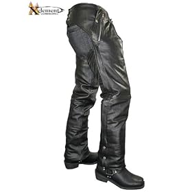 Xelement Mens Cowhide Leather Motorcycle Chaps with Removable Insulating Liner Size : 36 Xelement Mens Cowhide Leather Motorcycle Chaps with Removable Insulating Liner - Size : 36