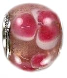 Quiges Beads Charms Murano Glass-Silver