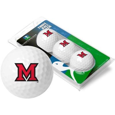 Miami Ohio Redhawks Ncaa Golf Ball Pack
