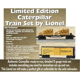 Norscott Lionel Caterpillar (CAT) O Gauge Model Electric Train Set