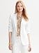 Banana Republic White Sateen Blazer