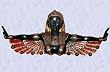 Goddess isis statue egyptian home wall sculpture New (Digital Angel Decor)