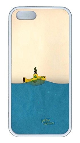 iPhone 5 Case, iPhone 5S Cases - Thin Flexible Soft Case for iPhone 5/5s The Beatles Yellow Submarine Highly Protective White Soft Rubber Bumper Case for iPhone 5/5S
