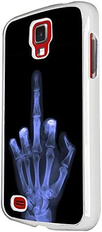 Samsung Galaxy S4 Active i9295 Xray Middle Finger Skeleton Funky Designer Trend Hard Back Shell Case Cover Skin