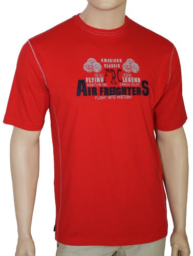 Fischer, modisches T-Shirt mit Motivdruck, Applikationen 