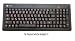 Korean - English Bilingual Language Letters / Characters are Laser Engraved on Black Keyboard Keys with the Original English Letters / Characters - Wired USB Bright Orange LED Backlit Slim Black Keyboard by I-Rock