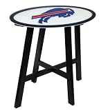 Buffalo Bills Wooden Pub Table With Glass Top
