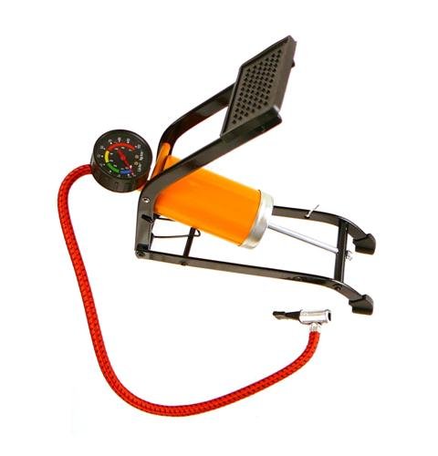 Buy Compact Folding Foot Air Pump - Built-In Pressure Gauge - LIFETIME WARRANTY! by IT