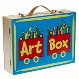 Alex Art Box - Wooden Art Center with Assorted Media