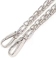 Top Grade 8mm Silver Metal Iron Chains Handbag Lantern Chains Straps Handles Purse Handles Chains Straps 19.7 Inches