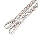 Top Grade 8mm Silver Metal Iron Chains Handbag Lantern Chains Straps Handles Purse Handles Chains Straps 59 Inches