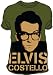 Elvis Costello STENCIL BIG PRINT Adult Military Green T-shirt Tee