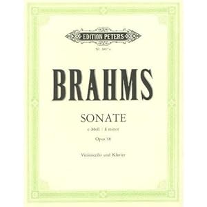 Brahms, Johannes - Sonata No. 1 in e minor Op. 38 for Cello and Piano - by Klengel - Peters