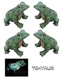 TEKTRUM SOLAR FROG SCULPTURE GLOWING LIGHTS (Set of 4)