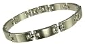 Stainless Steel Gents 8.5" Polished & Matt Bracelet
