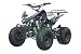 125cc Sports ATV 8" Tires with Reverse, Black