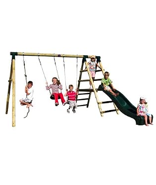 Plum Baboon Wooden Pole Activity Centre