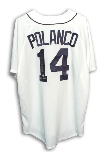 Placido Polanco Autographed Detroit Tigers White Majestic Jersey Inscribed 
