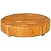 Catskill Craftsmen Wood End Grain Round Cutting Slab with Feet