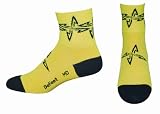 (ディフィート)DeFeet AIソックス Design(Dロゴ デザイン)柄 D1836 イエロー/ブラック S