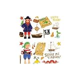 Treasure Hunt Pirate Peel & Stick Applique Wall Sticker