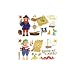 Tools & Hardware : Treasure Hunt Pirate Peel & Stick Applique Wall Sticker