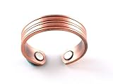 STRAIGHT LINES STYLE SOLID COPPER MAGNETIC RING FINGER 6MM RINGS NATURAL THERAPY STRAIGHT LINES STYLE SOLID COPPER MAGNETIC RING FINGER 6MM RINGS NATURAL THERAPY