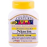 21st Century Health Care, Flush Free, Niacin Inositol Hexanicotinate, 500 mg, 110 Capsules