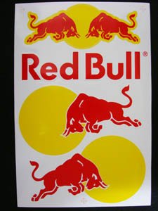 大人気!!!RED　BULL（レッド・ブル）ステッカー（L)-RD10