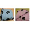 Small Blue or Pink Fleece Blankets For Pet Bedding Cats & Dogs