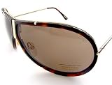 AUTHENTIC TOM FORD FALCONER TF2 TF-2 722 FOLDING SUNGLASSES BROWN LENS & rose gold/dark Havana FRAME SIZE 72-8-125