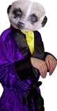 MEERKAT FANCY DRESS COSTUME, SMOKING JACKET, BELT, CRAVAT, & MASK