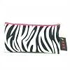 Zebra Hot Pink Cosmetic Makeup Bag Small