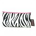 Zebra Hot Pink Cosmetic Makeup Bag Small