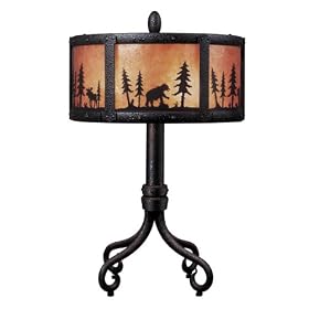 Casablanca Lighting 8601-89 Wilderness Specialty Indoor Textured Matte Black Table Lamp by Casablanca