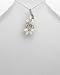 Gems Couture Sterling Silver & Marcasite White Floral Pendant