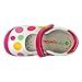 Momo Baby Girls First Walker/Toddler Rainbow Dots Mary Jane Leather Shoes
