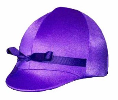 Equestrian Riding Helmet Cover - Purple