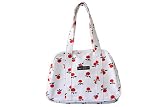 marimekko マリメッコ OMENA オメナ (リンゴ柄) KUULAS クーラス ボストンバッグ / ホワイト×レッド