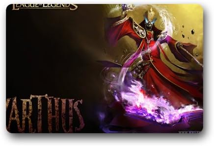 League Of Legends Karthus Custom Outdoor Indoor Doormat Personalized Design Machine-Wahable Neoprene Rubber Doormat 23.6x15.7 Inch