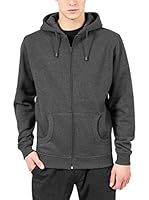 Urban Classics Sudadera con Cierre (Gris Oscuro)