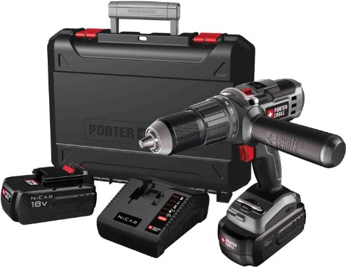 Porter-Cable PC180HDK-2 18-Volt Cordless NiCd Hammer Drill
