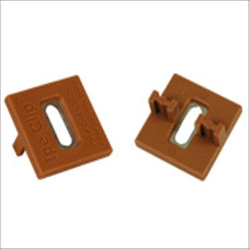 (175 Count) IPE Clip Extreme4 Fastener System - BROWN Square Clips with #8 x 2", 316 Grade Stainless T10 - Star Drive Screws