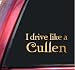 I drive like a Cullen Twilight Vinyl Decal Sticker - Mirror Gold