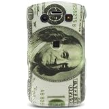 Crystal Hard RUBBERIZED With $$$ US DOLLAR BILL Design Cover Case for RIM BLACKBERRY 9700 ONYX (T-MOBILE) + Swivel Belt CLip [WCC153]