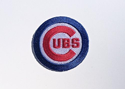 2 Chicago Cubs Embroidered Iron on Patch Set