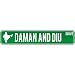 New  Daman And Diu Drive - Sign / Signs  India Street Sign City