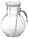 Bormioli Rocco Kufra Chiller Pitchers With Ice Container, White Lid, Gift Boxed