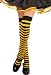 Girls Black & Yellow Stripped Knee High Stockings