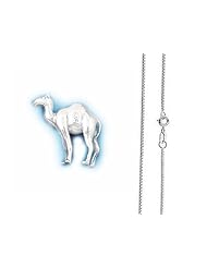 925 Sterling Silver Camel Pendant and Necklace Set - Comes with Free Sterling Silver Italian Chain